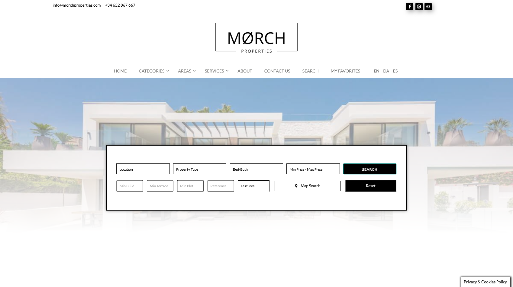 Captura de pantalla de Morch Properties