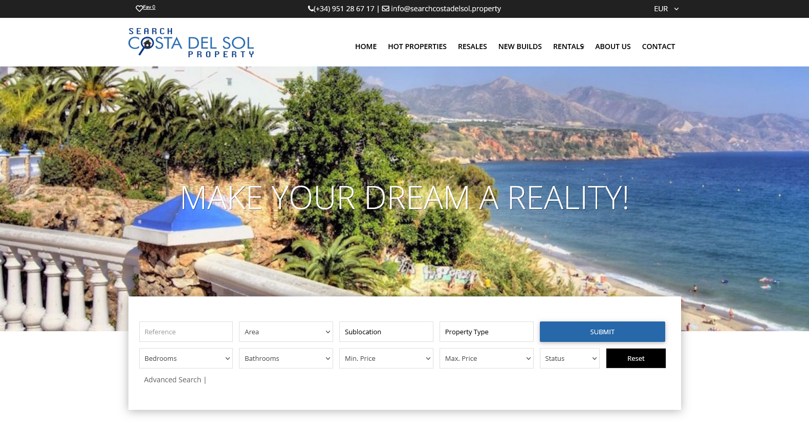 Search Costa del Sol Property - screenshot